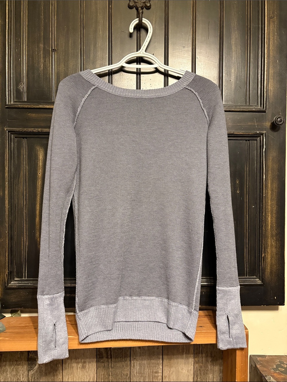 lululemon athletica Reversible Lightweight Crewneck Sweater — Gray